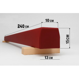 Бревно мягкое 2,4м напольное гимнастическое