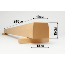 Бревно 2,4м напольное гимнастическое