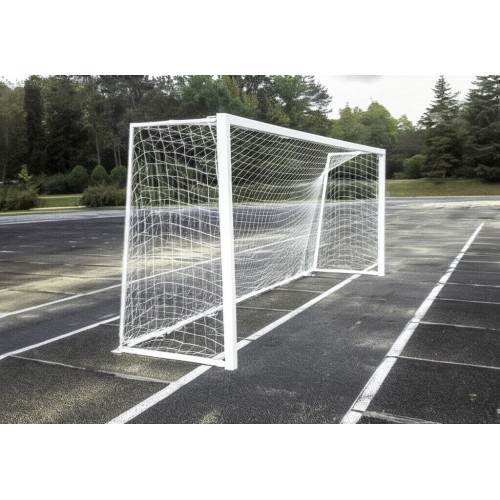 Ворота футбольные 5.6х2.35м алюминиевые 76х76мм профиль
