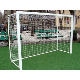 Ворота 3х2м алюминиевые 80х80 мм мини футбольные/гандбольные (разборные)