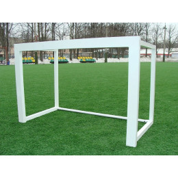 Ворота алюминиевые 1.2х0.8 м, профиль 80 мм, футбольные (цельные)