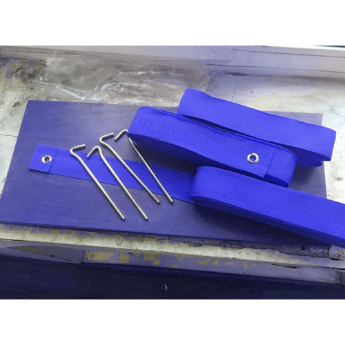 Разметка площадки для бадминтона (13.4х6.1м) - синего цвета