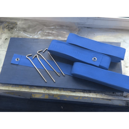 Разметка площадки для бадминтона (13.4х6.1м) -голубого цвета