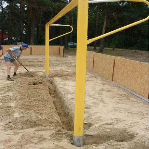 Алюминиевые ворота для пляжного футбола со стаканами d-80мм