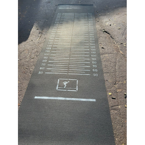 Удлинённая дорожка с шагом 5 см для прыжков в длину