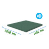 Резиновая покрытие 1000x1000x6мм Ice