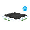 Резиновое покрытие 1000x1000x10мм Puzzle для холодных помещений - Ice