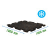 Резиновое покрытие 1000x1000x10мм Puzzle для холодных помещений - Ice