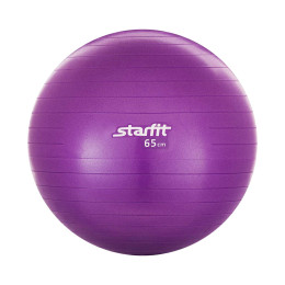 Мяч гимнастический GB-101 65 см, антивзрыв, фиолетовый