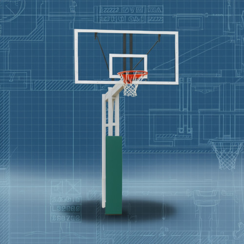 Стойка баскетбольная уличная 225 см с защитой