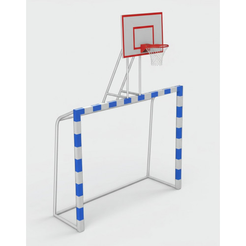Футбольные ворота с баскетбольным щитом (2шт)