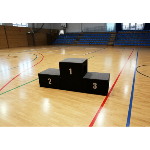 Пьедестал для награждений с ковровым покрытием