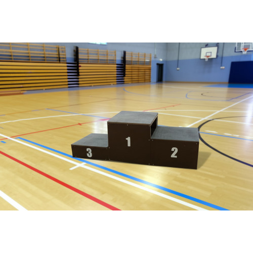 Пьедестал для награждений с ковровым покрытием