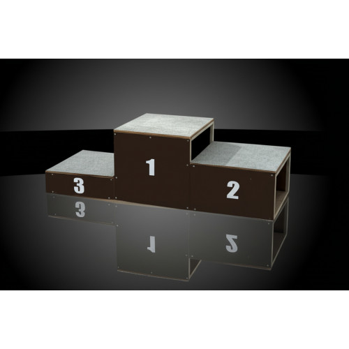 Пьедестал для награждений с ковровым покрытием