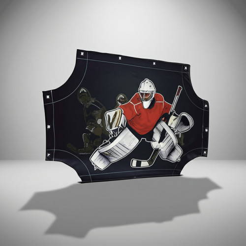 Хоккейный тренажер из ткани ПВХ (Имитатор вратаря)