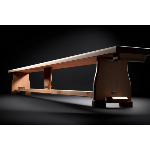 Скамья гимнастическая 2,5м на деревянных ножках