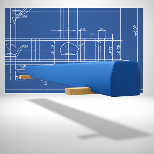 Бревно напольное мягкое 240 см