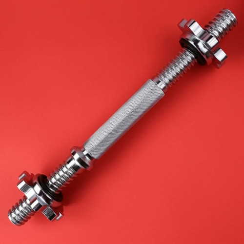 Хромированный гриф для штанги с гайками, 41 см