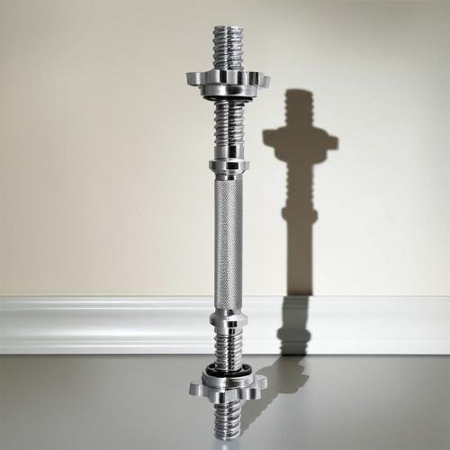 Хромированный гриф для штанги с гайками, 41 см