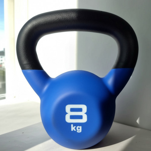 Обрезиненная гиря для кроссфит, 8 кг