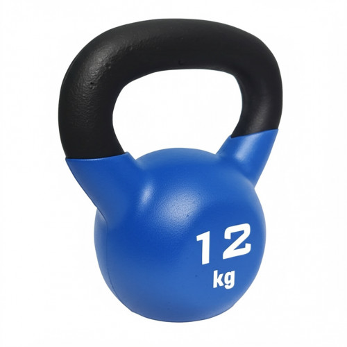 Обрезиненная гиря для кроссфит, 12 кг