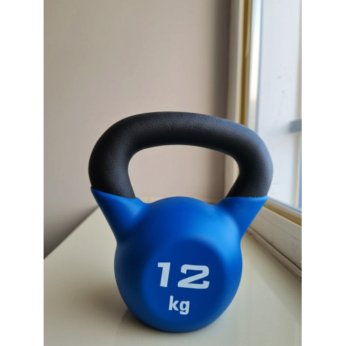 Обрезиненная гиря для кроссфит, 12 кг