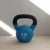 Обрезиненная гиря для кроссфит, 16 кг