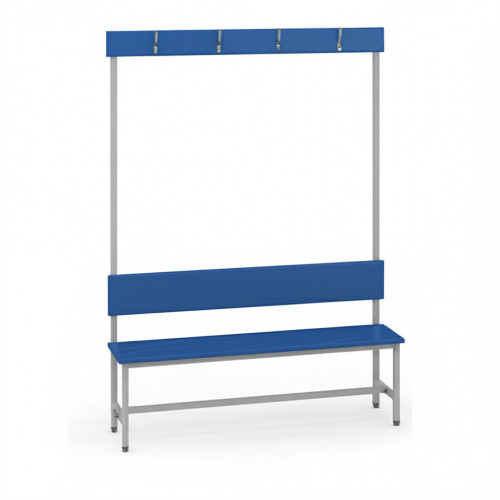 Мягкая скамейка для раздевалки 1,5м, односторонняя 