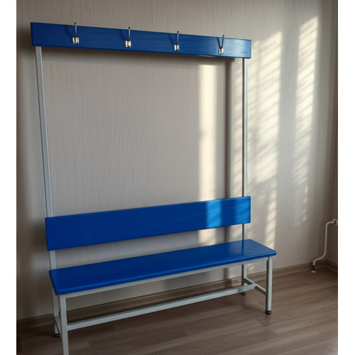 Мягкая скамейка для раздевалки 1,5м, односторонняя 