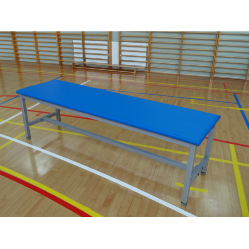 Скамейка для раздевалок без спинки "кушетка" мягкая 1,5м