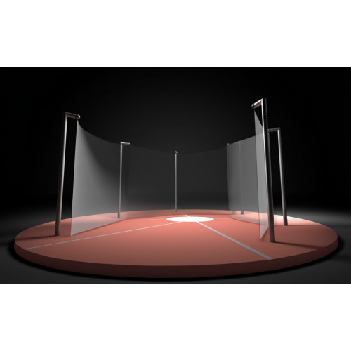 Сектор метания с защитным экраном