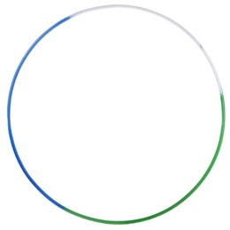 Обруч металлический Радуга 90см 900г