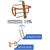 Детская шведская стенка с турником